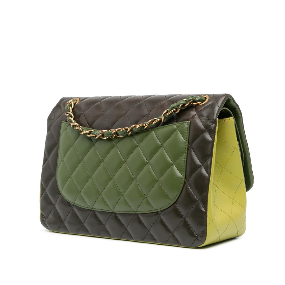 Top Quality Chanel Jumbo Classic Tricolor Lambskin Double Flap (SHG-9rVF1I)