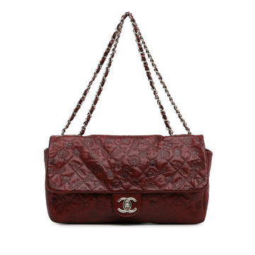 Chanel Jumbo Embossed CalBNkin Lucky Symbols Flap (SHG-4r6aGP)