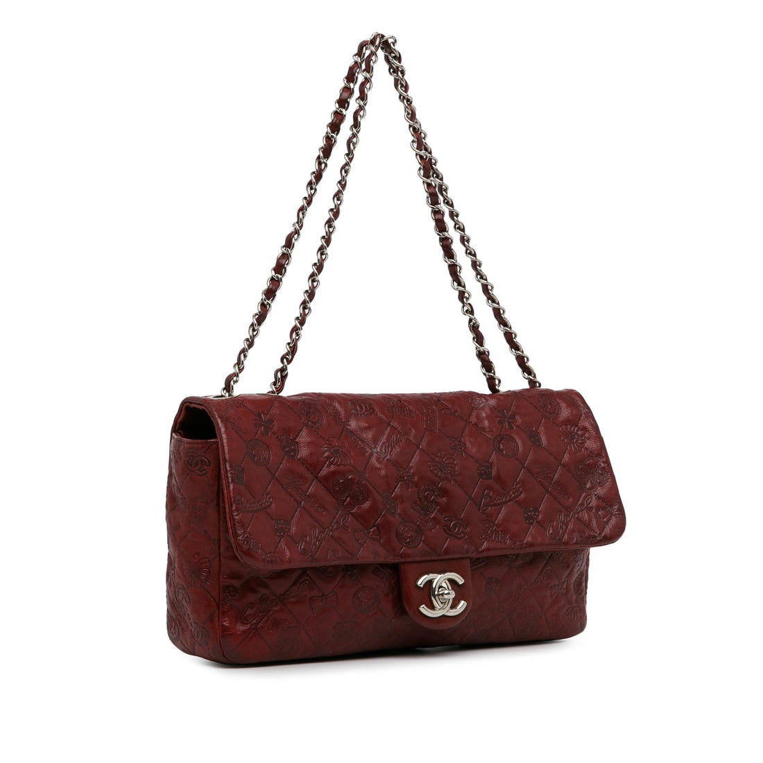 Chanel Jumbo Embossed CalBNkin Lucky Symbols Flap (SHG-4r6aGP)