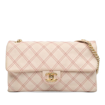 Top Quality Chanel Jumbo Quilted Calfskin Triple Stitched Flap (SHG-AbeUbg)