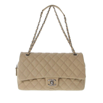 Chanel Jumbo Quilted Caviar Easy Flap Bag (SHG-dKuOT7)