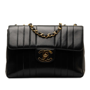 Pearl Street Bags Chanel Jumbo Vertical Quilt Lambskin Single Flap (SHG-NNbZF8)