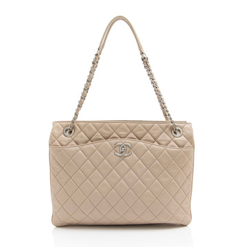 Top Quality Chanel Lambskin CC Accordion Trio Zipped Tote (SHF-wYNTLe)
