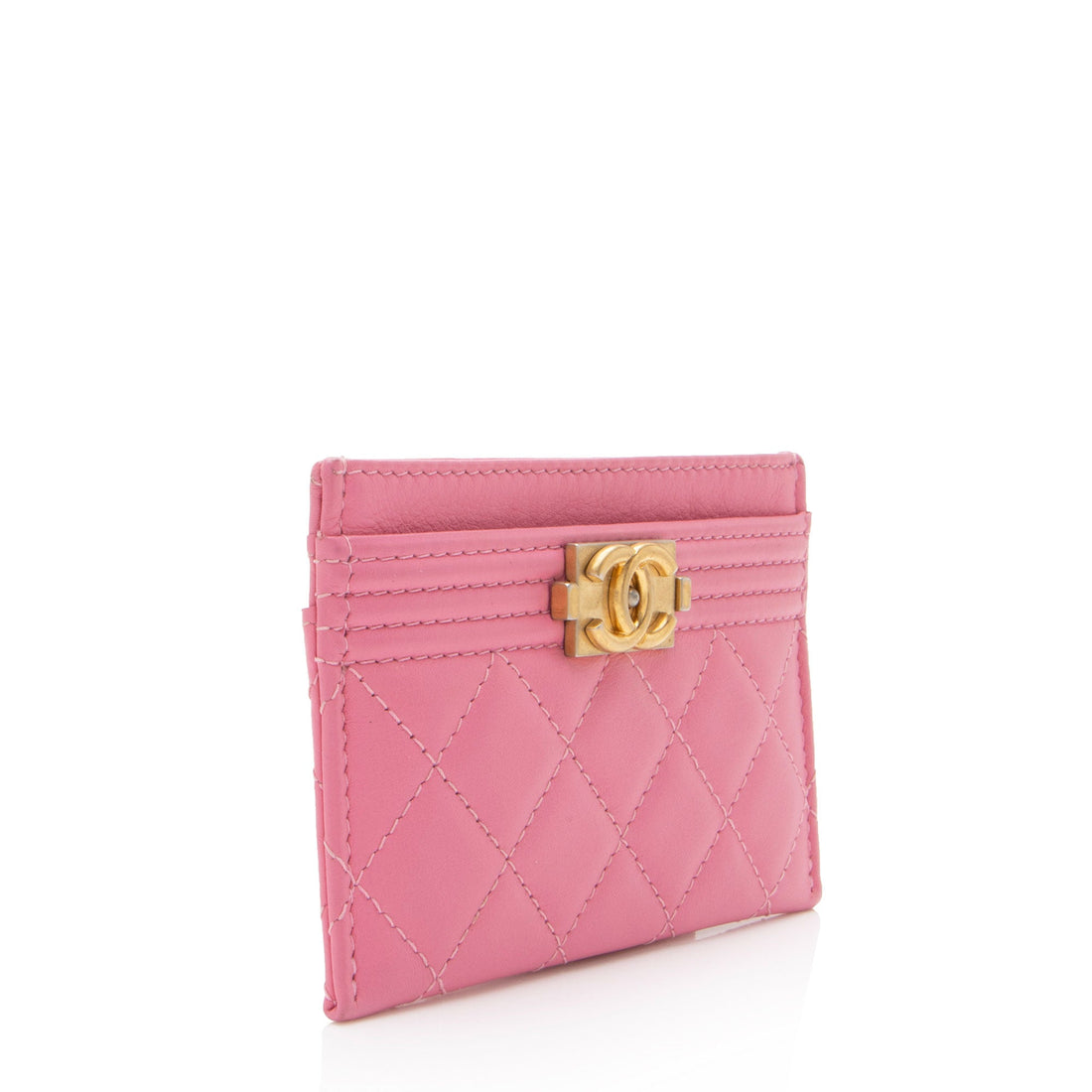 Top Quality Chanel Lambskin Boy Card Holder (SHF-xyoKJV)