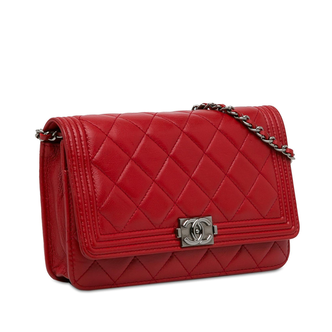 Pearl Street Bags Chanel Lambskin Boy Wallet On Chain (SHG-ZKpWID)