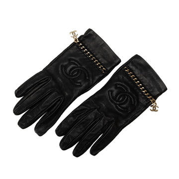 Pearl Street Bags Chanel Lambskin CC Chain Link Gloves (SHG-jpfARh)