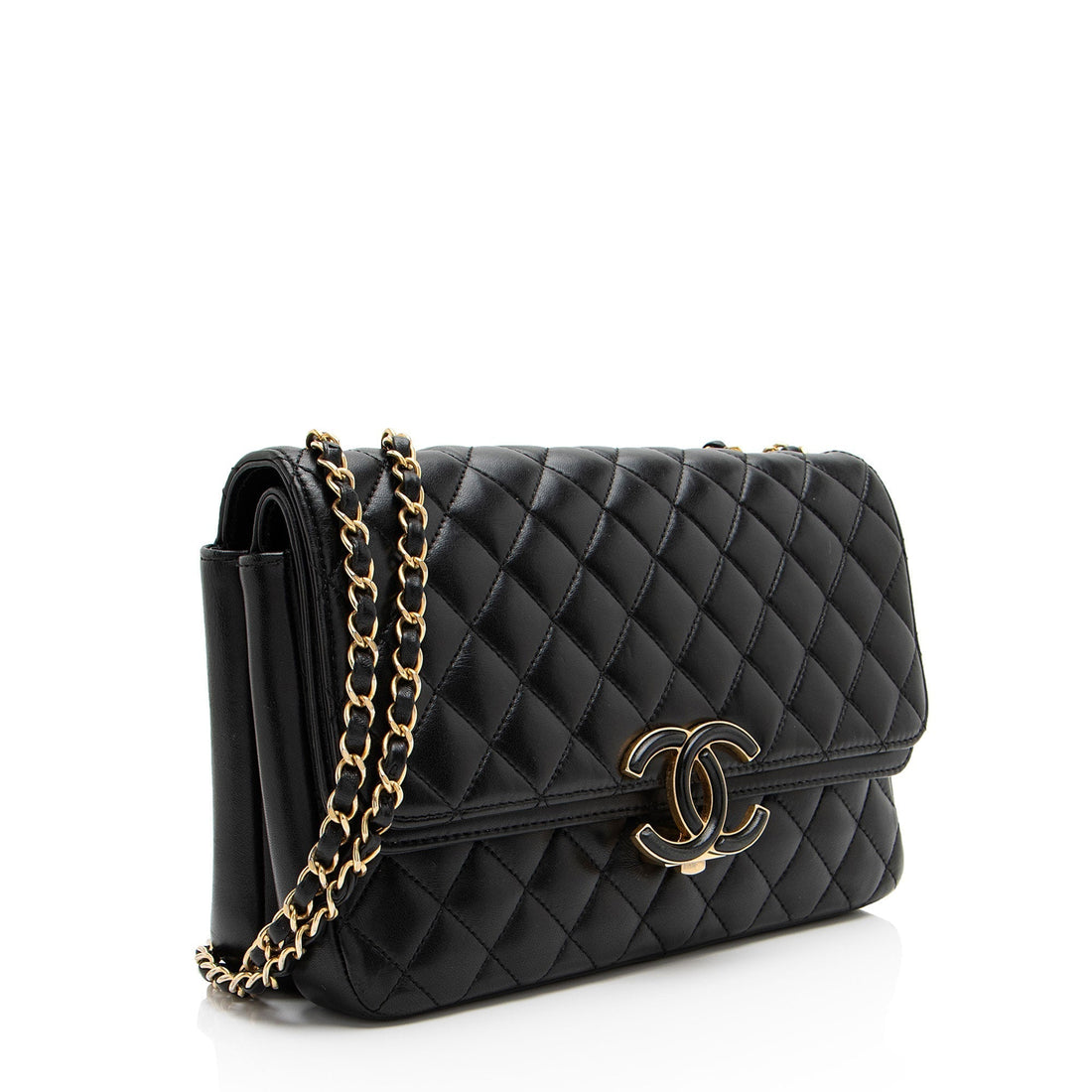 Top Quality Chanel Lambskin CC Chic Medium Flap Bag (SHF-JgVtpv)