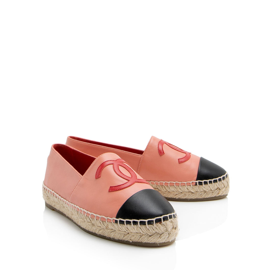 Chanel Lambskin CC Espadrilles - Size 6 / 36 (SHF-RUlzUs)