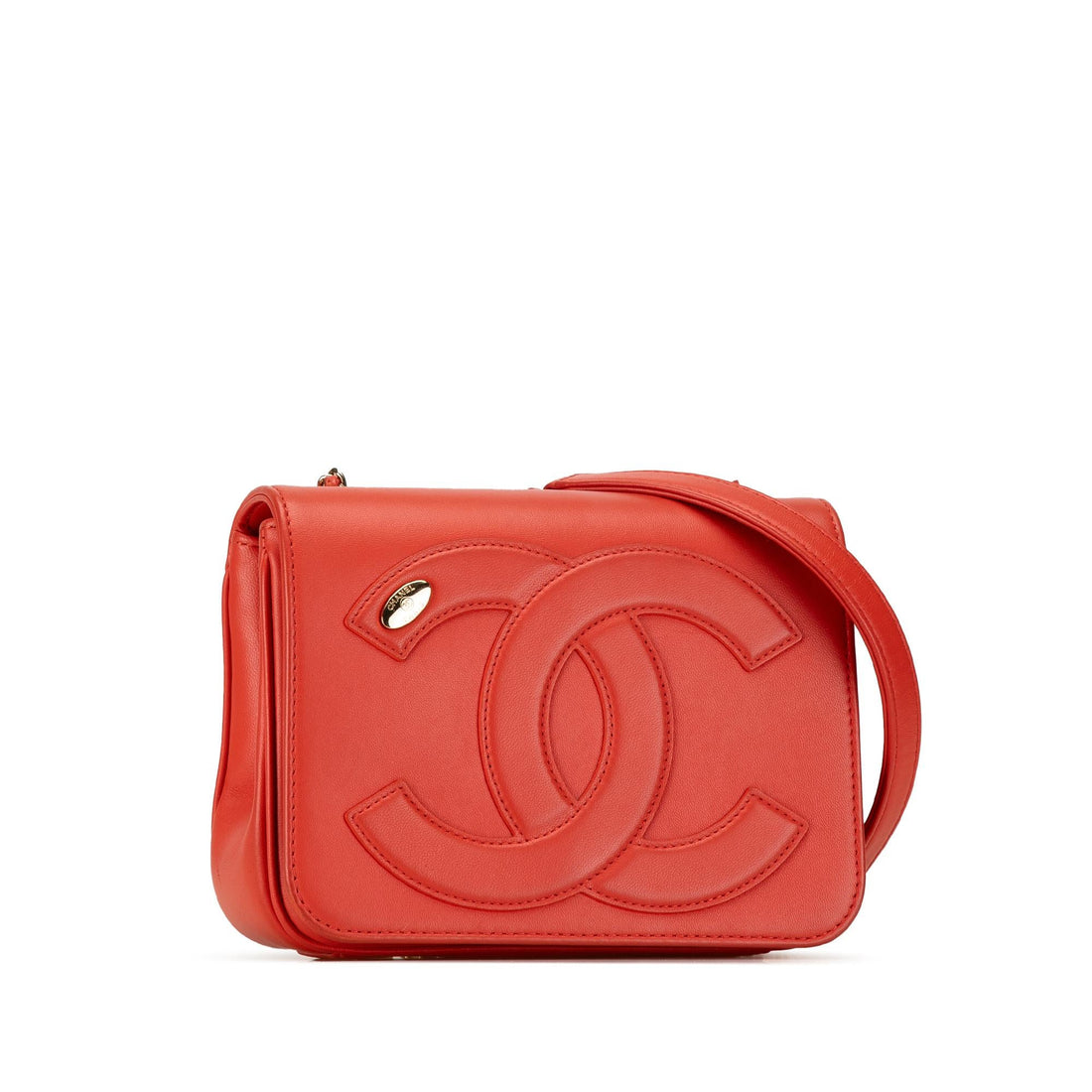 Chanel Lambskin CC Mania Flap (SHG-ej9JAn)