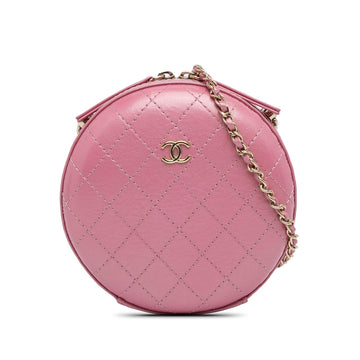 Pearl Street Bags Chanel Lambskin CC Round Chain Crossbody (SHG-J2fPQX)