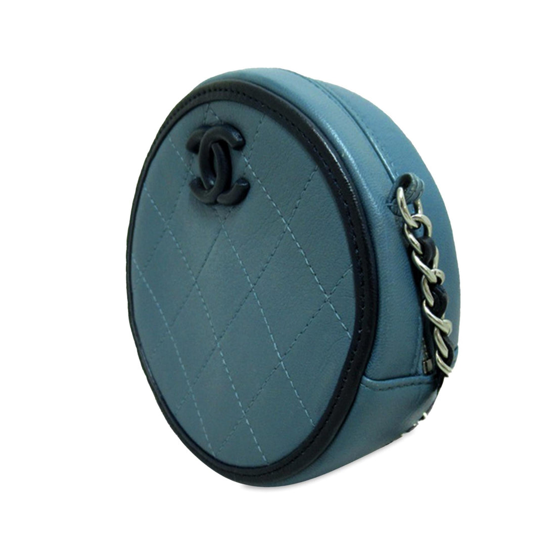 Pearl Street Bags Chanel Lambskin CC Round Chain Crossbody (SHG-U5AlX9)