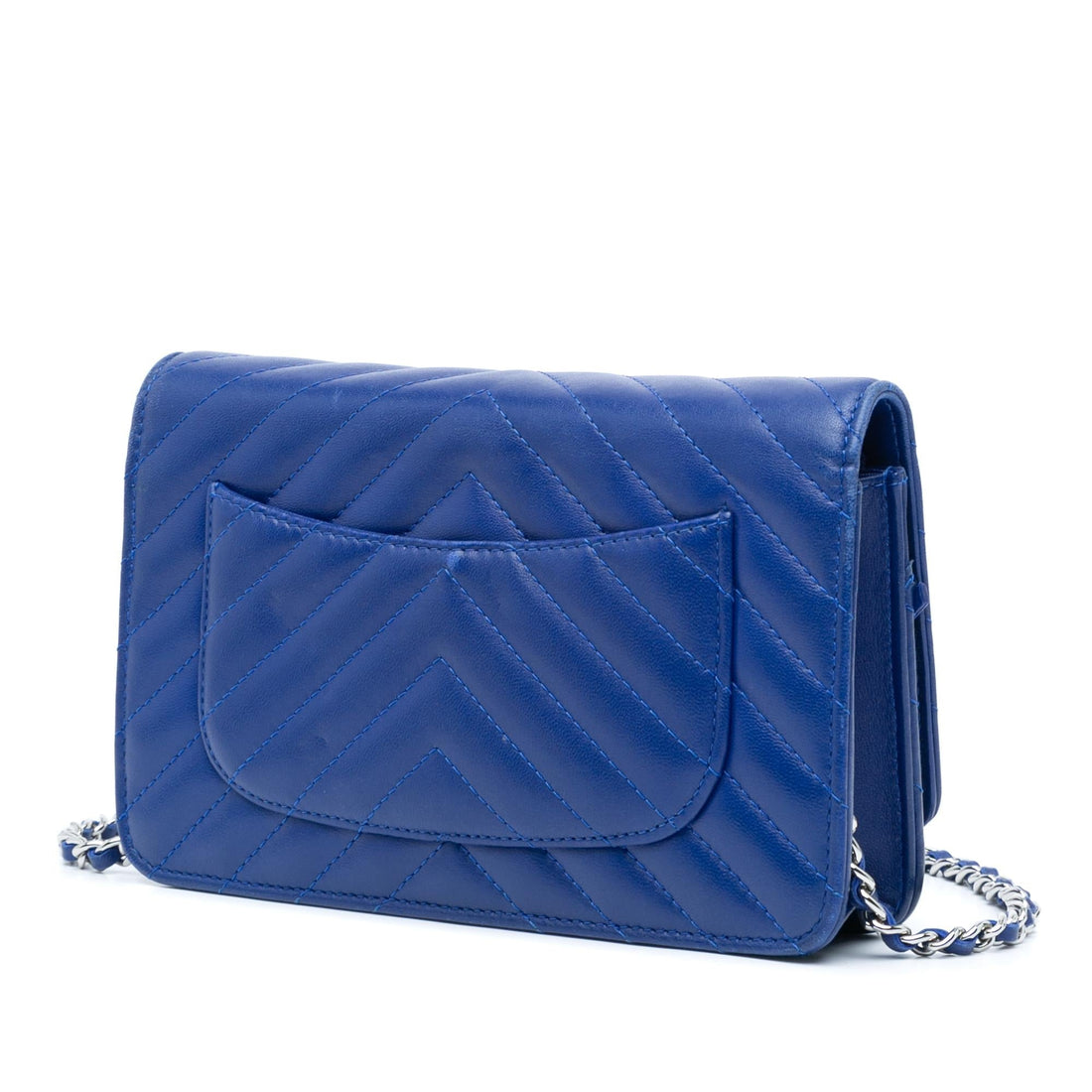 Chanel Lambskin Chevron Trendy Wallet On Chain (SHG-1p0Ah8)