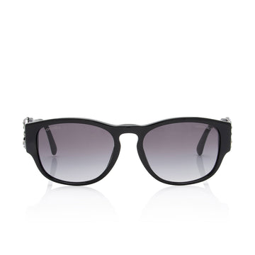 Pearl Street Bags Chanel Lambskin Crystal CC Sunglasses (SHF-h3VgE4)
