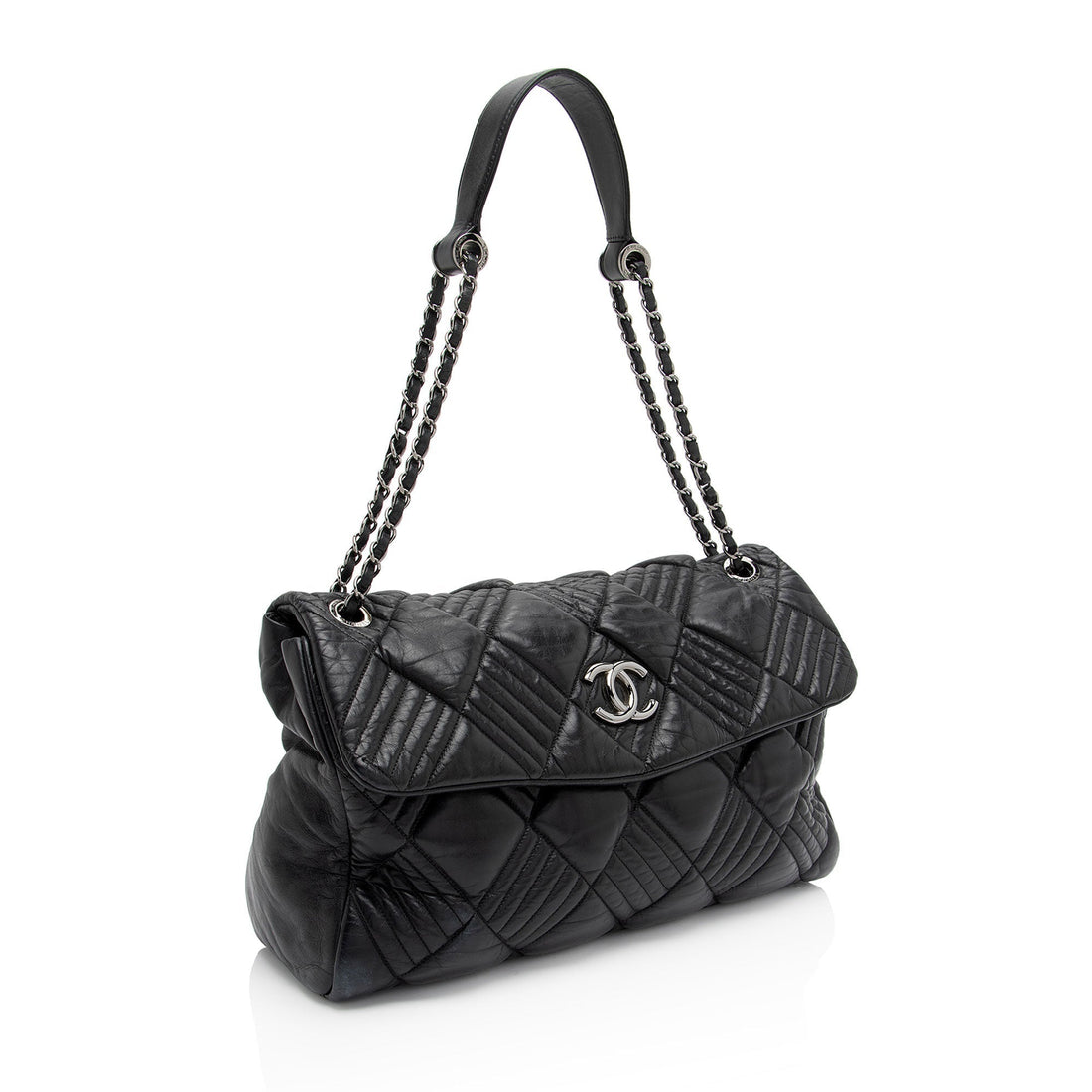 Pearl Street Bags Chanel Lambskin In and Out Maxi Flap Bag (SHF-A4kgjG)