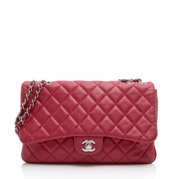 Top Quality Chanel Lambskin Jumbo Top Quality Chanel 3 Accordion Flap Bag (SHF-N2FOqF)