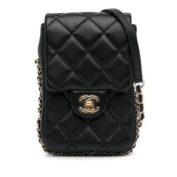 Chanel Lambskin My Precious Phone Case Flap (SHG-lI6AjS)