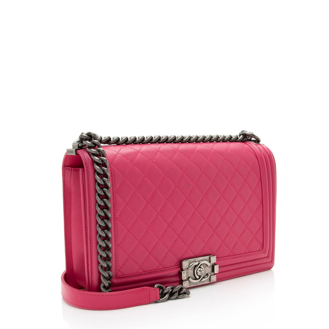 Chanel Lambskin New Medium Boy Bag (SHF-2YKZSp)