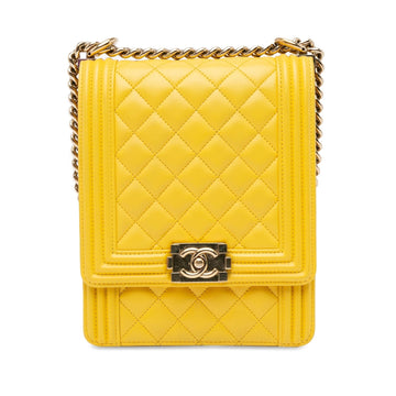 Pearl Street Bags Chanel Lambskin North South Boy Flap (SHG-3yGVi5)