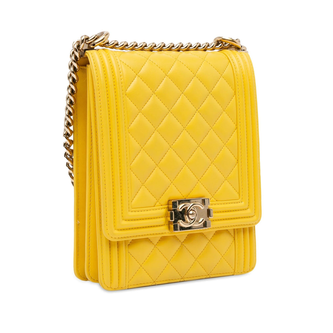 Pearl Street Bags Chanel Lambskin North South Boy Flap (SHG-3yGVi5)