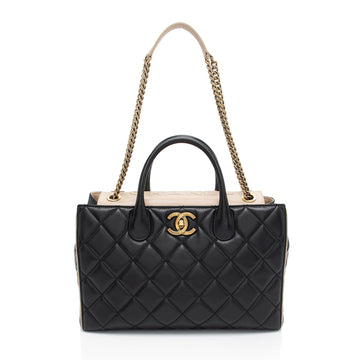 Pearl Street Bags Chanel Lambskin Portobello Small Tote (SHF-Drtxbt)