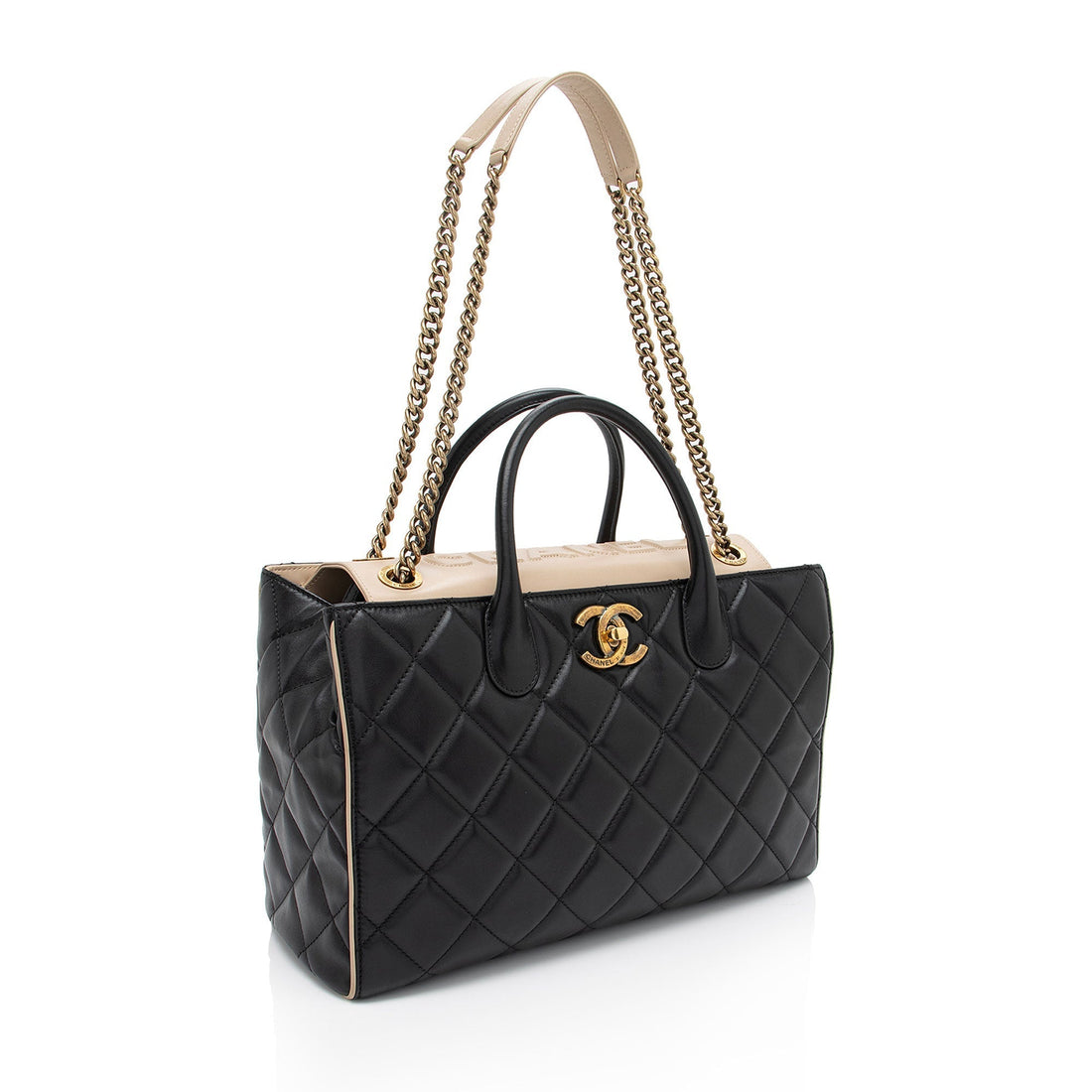 Pearl Street Bags Chanel Lambskin Portobello Small Tote (SHF-Drtxbt)
