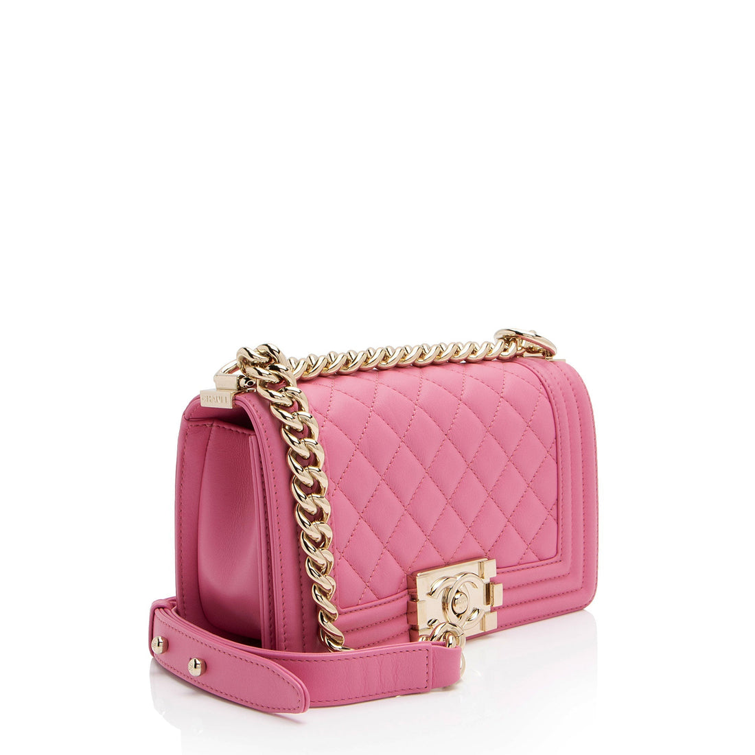Chanel Lambskin Small Boy Bag (SHF-YVR0YX)