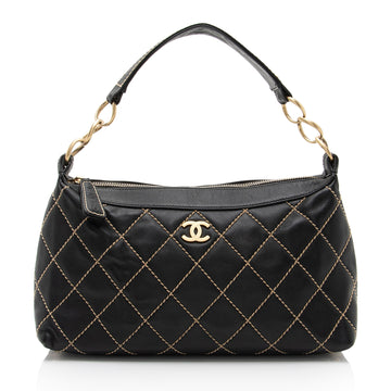 Pearl Street Bags Chanel Lambskin Surpique Large Shoulder Bag (SHF-T8EzC0)