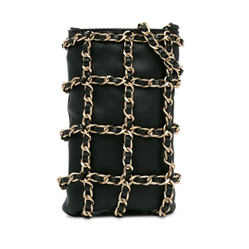 Chanel Lambskin Tech Me Out Clutch With Chain (SHG-Qe8fKh)