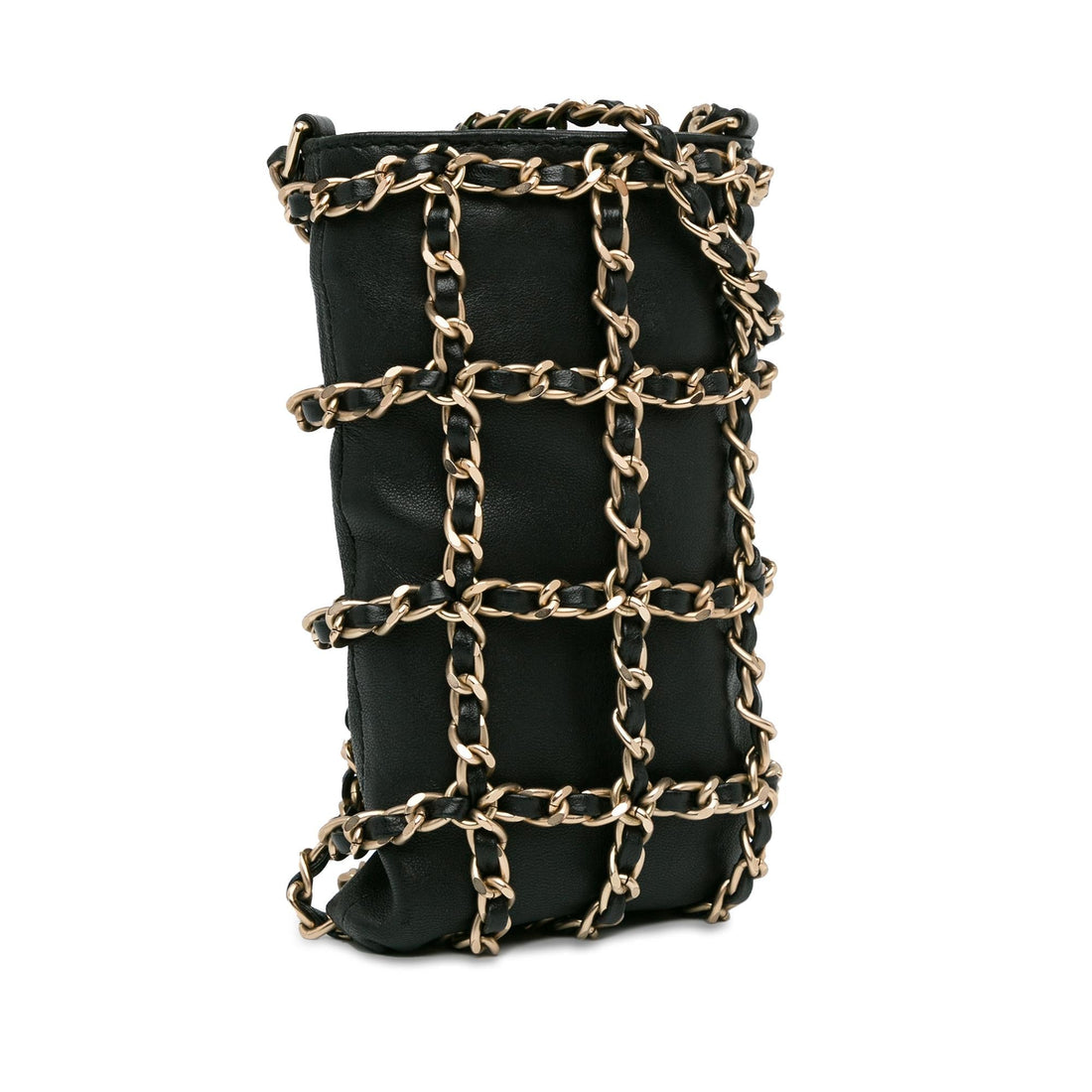 Chanel Lambskin Tech Me Out Clutch With Chain (SHG-Qe8fKh)