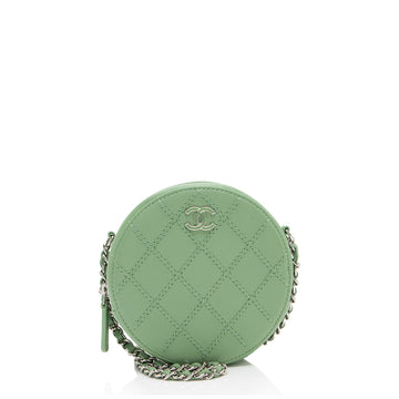 Top Quality Chanel Lambskin Ultimate Stitch Round Clutch with Chain (SHF-CwiD7y)