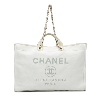 Pearl Street Bags Chanel Large Canvas Deauville Tote (SHG-bO4Jvd)