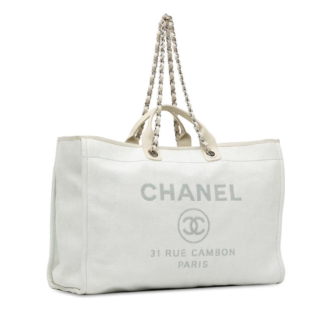 Pearl Street Bags Chanel Large Canvas Deauville Tote (SHG-bO4Jvd)