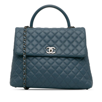 Pearl Street Bags Chanel Large Caviar Coco Top Handle Bag (SHG-nKdO2N)