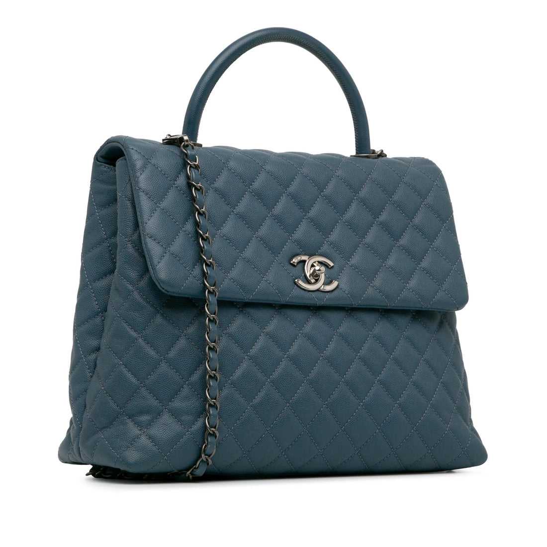 Pearl Street Bags Chanel Large Caviar Coco Top Handle Bag (SHG-nKdO2N)