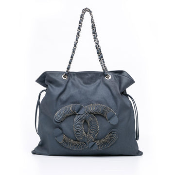 Top Quality Chanel Large Denim CC Disc Bon Bon Tote (SHG-AAS4iI)