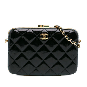 Pearl Street Bags Chanel Large Glazed Goatskin Box With Chain (SHG-QolUGP)