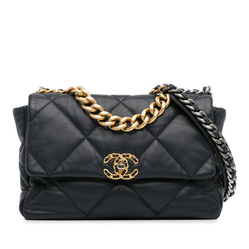 Pearl Street Bags Chanel Large Lambskin 19 Flap (SHG-I4LsJl)