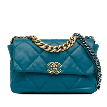 Pearl Street Bags Chanel Large Lambskin 19 Flap (SHG-olIAoj)