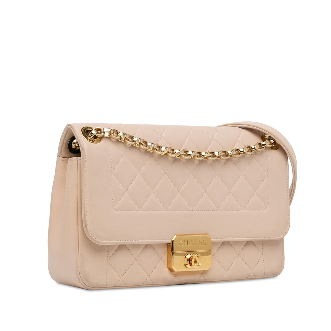 Pearl Street Bags Chanel Large Lambskin Chic With Me Flap (SHG-RWlMpG)