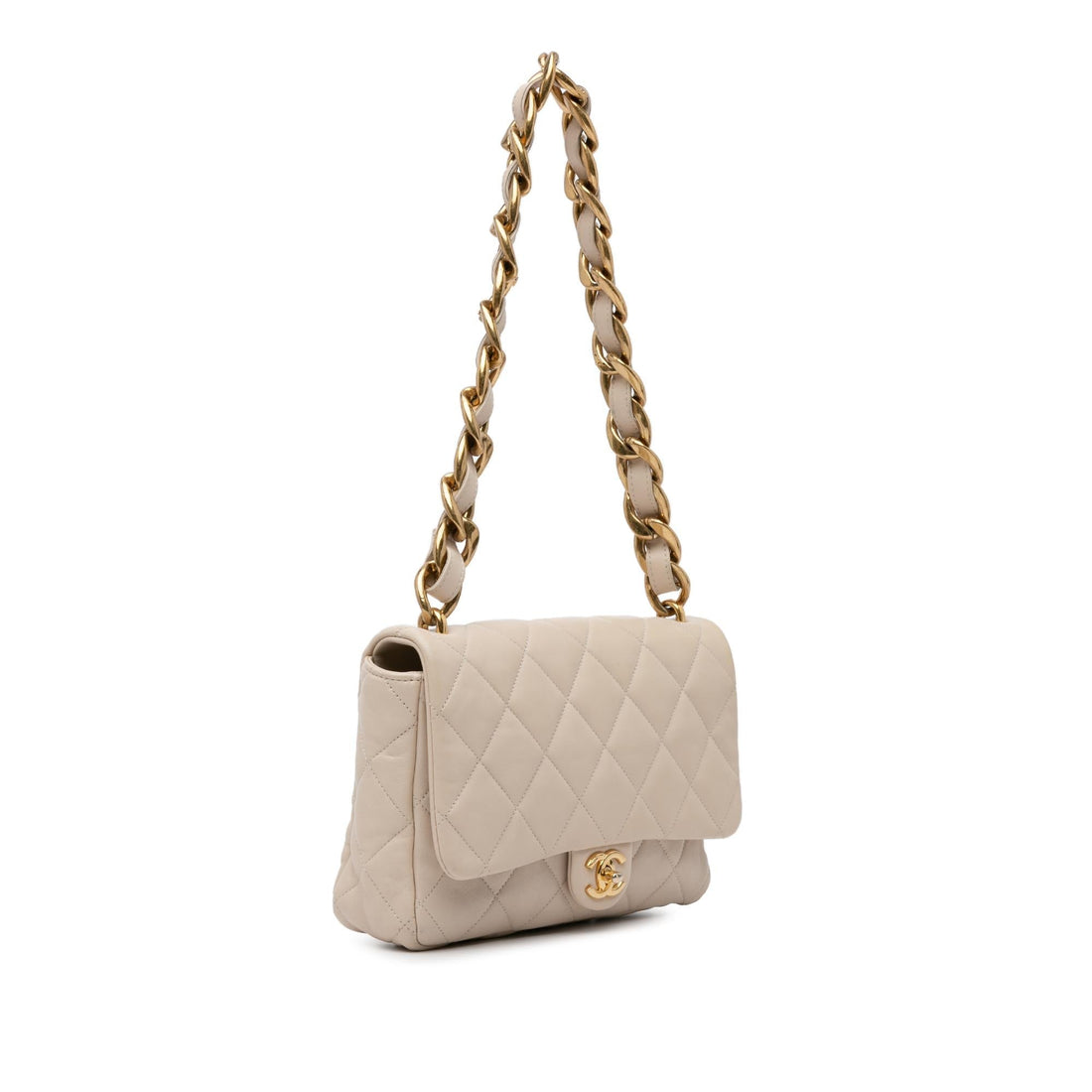 Chanel Large Quilted Lambskin Funky Town Flap (SHG-rVajv5)