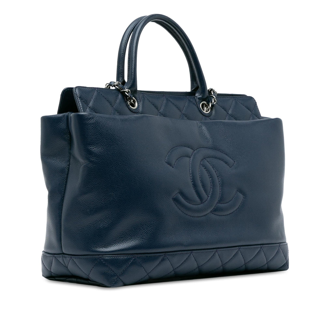 Pearl Street Bags Chanel Large Soft Caviar Leather Top Handle Tote (SHG-5ufwRD)