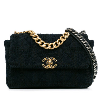 Pearl Street Bags Chanel Large Tweed 19 Flap (SHG-r20HmT)
