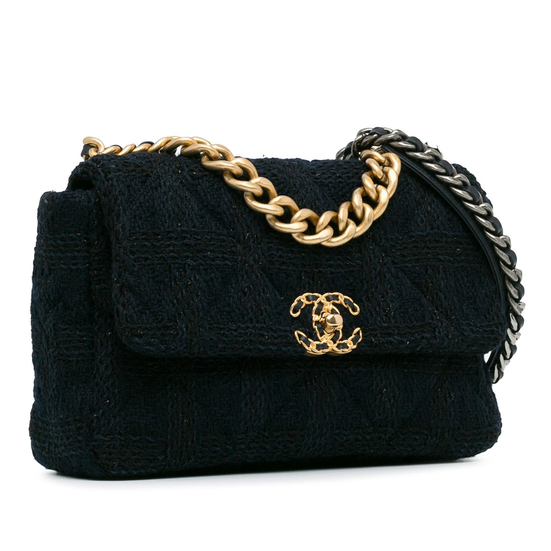 Pearl Street Bags Chanel Large Tweed 19 Flap (SHG-r20HmT)