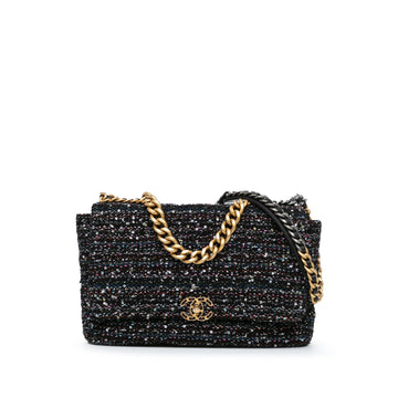 Top Quality Chanel Large Tweed 19 Flap (SHG-XMDikb)