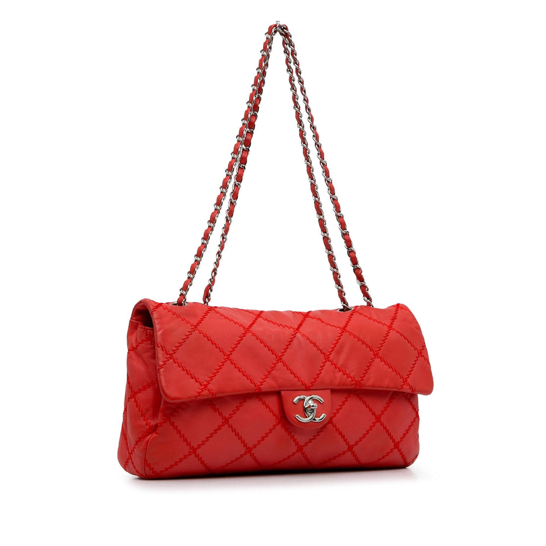Pearl Street Bags Chanel Large Ultimate Stitch Lambskin Flap (SHG-EPPUHv)