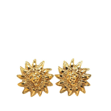 Pearl Street Bags Chanel Lion Motiff Clip On Earrings (SHG-O4L70x)