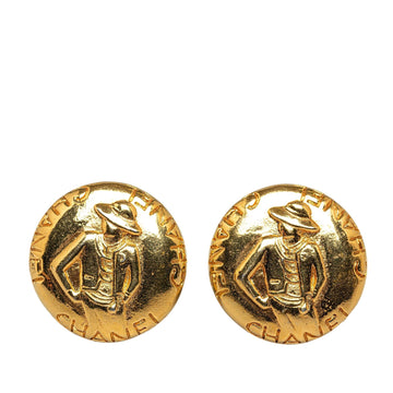 Chanel Mademoiselle Clip On Earrings (SHG-8WX2gn)