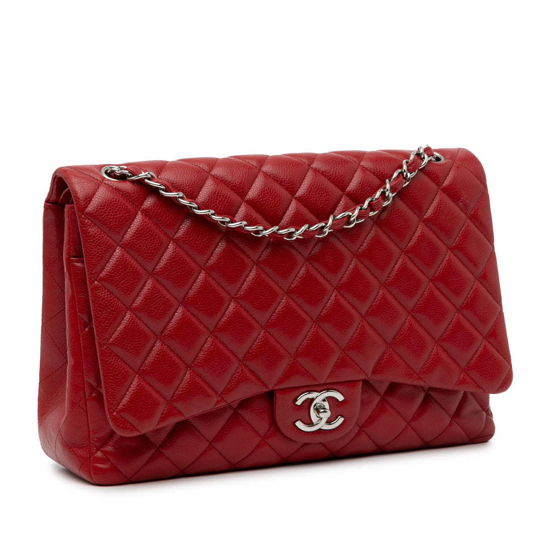 Pearl Street Bags Chanel Maxi Classic Caviar Double Flap (SHG-vmKn86)
