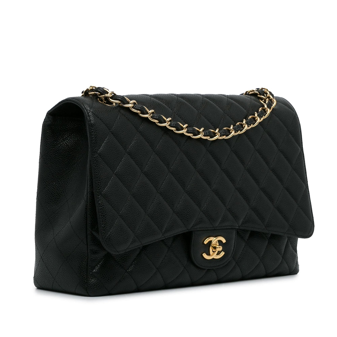 Chanel Maxi Classic Caviar Single Flap Bag (SHG-MTMiOb)