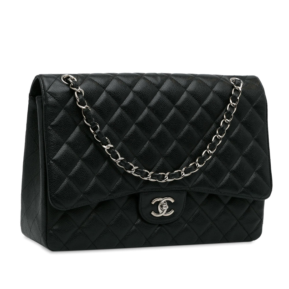 Chanel Maxi Classic Caviar Single Flap (SHG-QSdaKq)